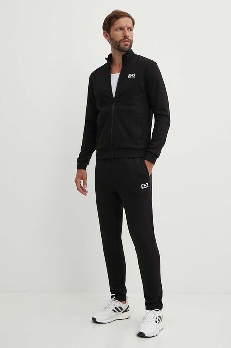Trenirka EA7 Emporio Armani moški, črna barva, PJVTZ.8NPV67