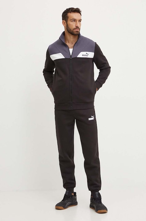 Спортивный костюм Puma мужской цвет чёрный 681900