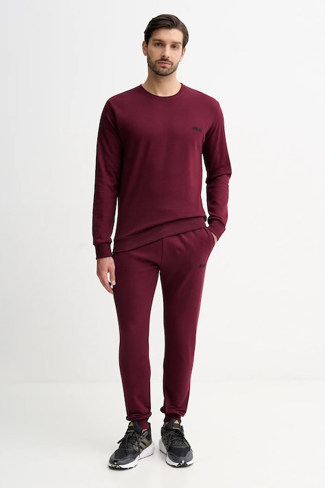 Fila dres bawełniany kolor bordowy FPW1195