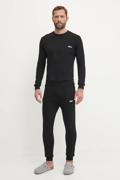 Fila dres bawełniany kolor czarny FPW1195