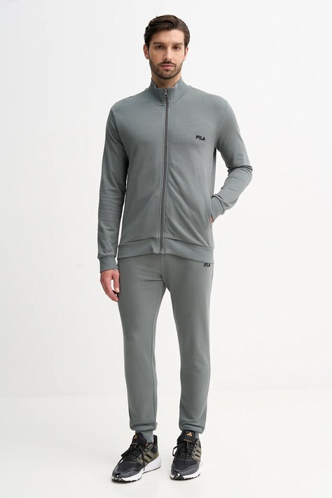 Fila dres bawełniany kolor zielony FPW1196