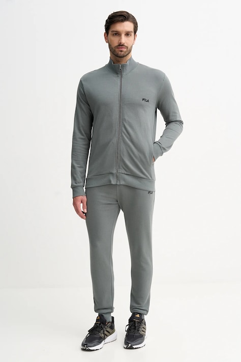 Fila dres bawełniany kolor zielony FPW1196