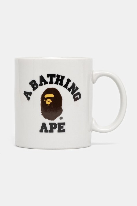 A Bathing Ape kubek College Pottery Mug kolor biały 1K80193016