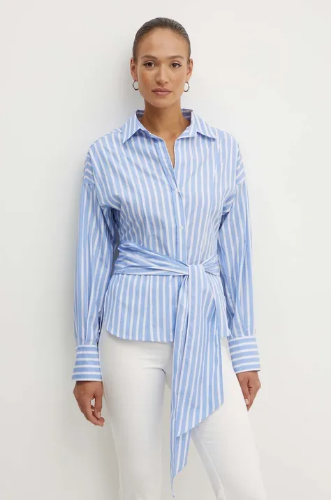 Bavlnená košeľa Weekend Max Mara dámska, voľný strih, s klasickým golierom, 2425116071600