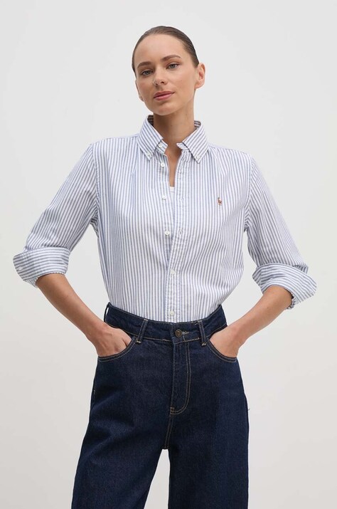 Košeľa Polo Ralph Lauren dámska, regular, s klasickým golierom, 211941508