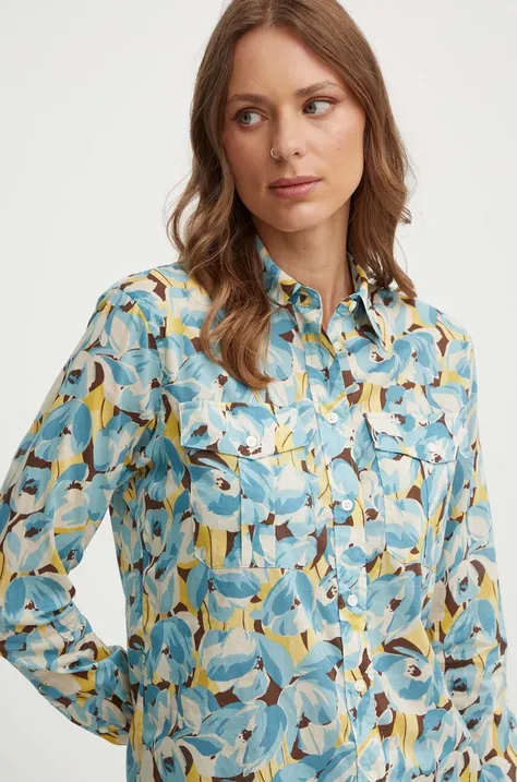 Бавовняна сорочка Lauren Ralph Lauren жіноча regular класичний комір 200940248
