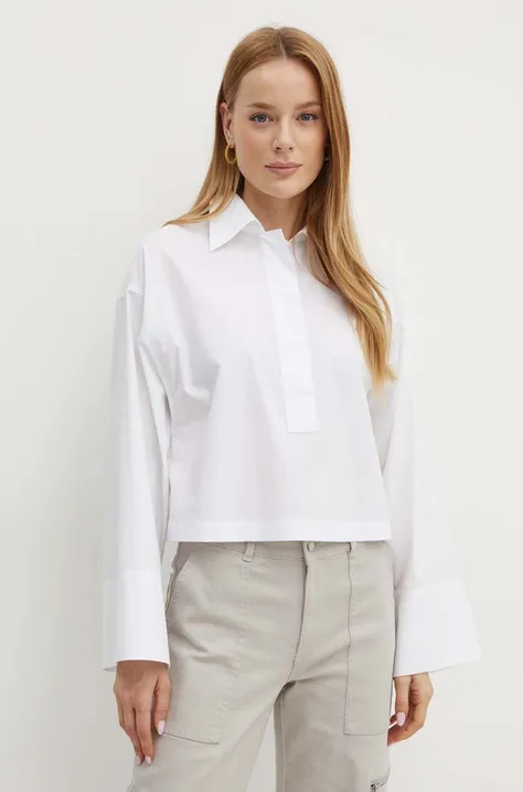 Bombažna majica MAX&Co. ženska, bela barva, 2426116051200