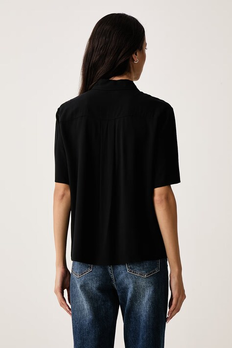 United Colors of Benetton сорочка жіноча віскозна — AW24-KDD05J, чорний — фото 3