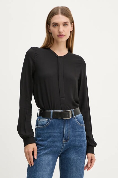 G-Star bluză femei, culoarea negru, uni, D24441-D723