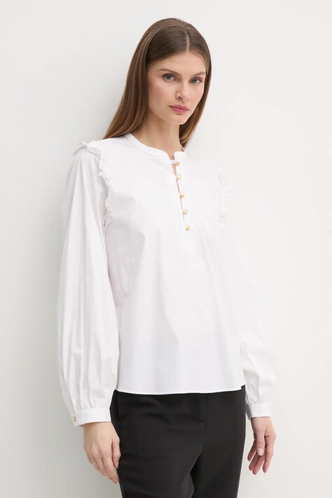 Košile Tommy Hilfiger dámská, bílá barva, relaxed, WW0WW43564