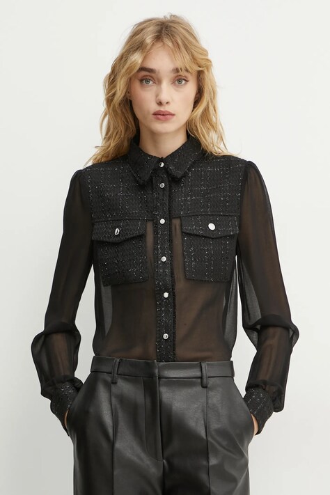 Srajca Morgan CTIDA ženska, črna barva, CTIDA