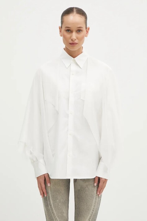 Сорочка Undercover Shirt жіноча колір білий regular класичний комір UC2D1402