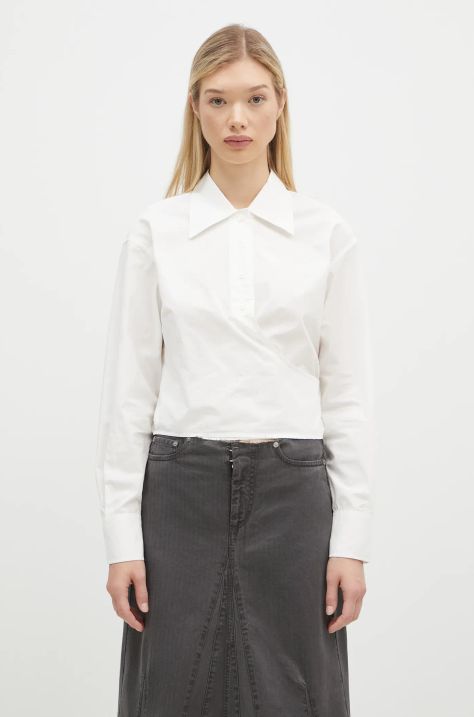 Our Legacy cotton shirt Nannas Shirt women's white color regular W4242NW