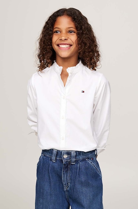 Tommy Hilfiger Koszula bawełniana dziecięca kolor biały 8720637747087