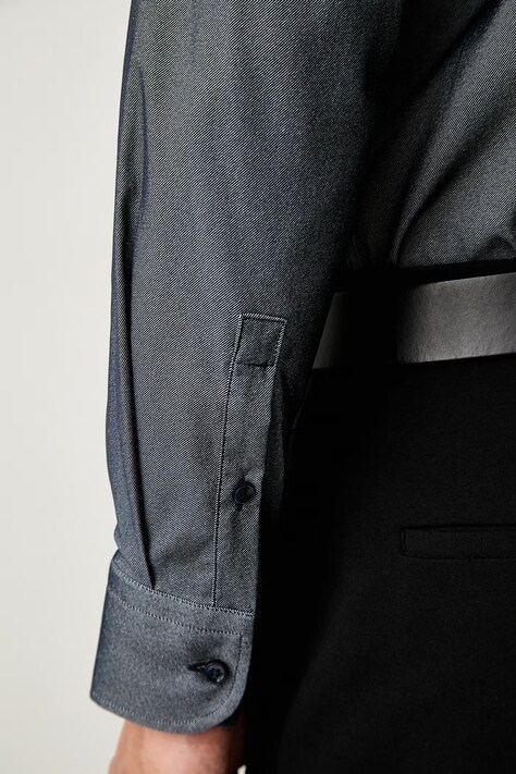 BOSS сорочка чоловіча — AW24-KDM02E, темно-синій — фото 5