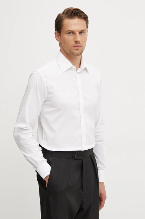 United Colors of Benetton camicia uomo colore bianco  5X3LUQ049