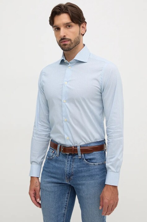 Рубашка United Colors of Benetton мужская slim итальянский воротник 5JUEUQ04D