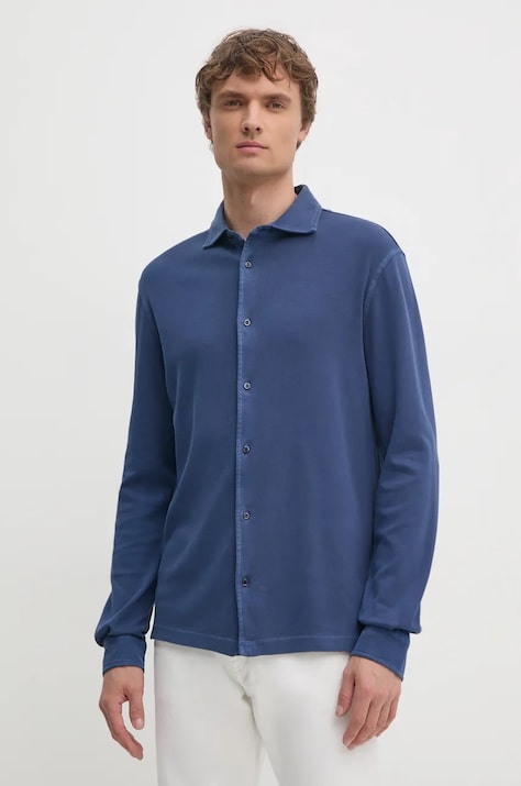 United Colors of Benetton camasa din bumbac barbati, cu guler clasic, regular, 5WMYUQ052