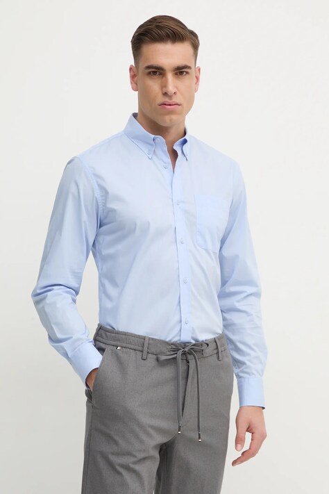 Pamučna košulja United Colors of Benetton za muškarce, regular, s button-down ovratnikom, 5KQRUQ04B