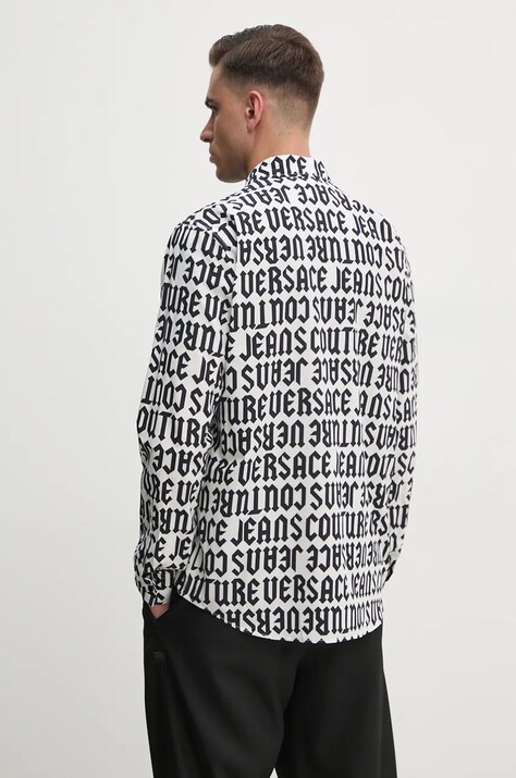 Бавовняна сорочка Versace Jeans Couture — AW24-KDM078, білий — фото 3