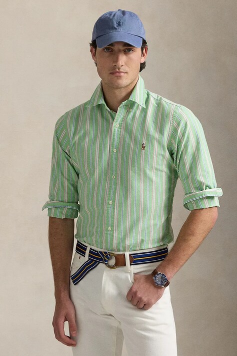Bavlněná košile Polo Ralph Lauren více barev, regular, s límečkem button-down, 710928918