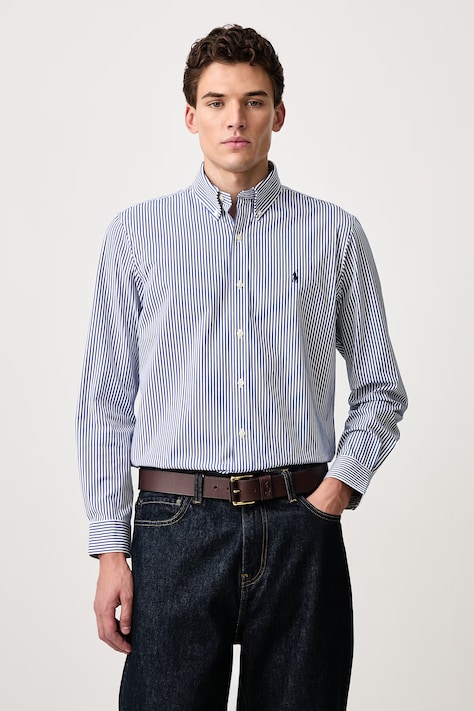 Polo Ralph Lauren Shirt cotton Men's blue pinstriped 710929346