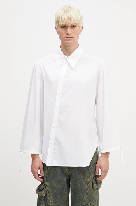 Andersson Bell cămașă Bouquet Asymmetric Shirt barbati, culoarea alb, cu guler clasic, relaxed, atb1138m