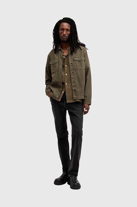 Бавовняна сорочка AllSaints SPOTTER LS SHIRT — фото 6