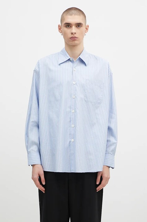 Хлопковая рубашка Our Legacy Borrowed Shirt мужская relaxed классический воротник M4242BBD