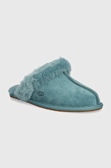 UGG pantofole in camoscio Scuffette II colore turchese 1106872-DEE