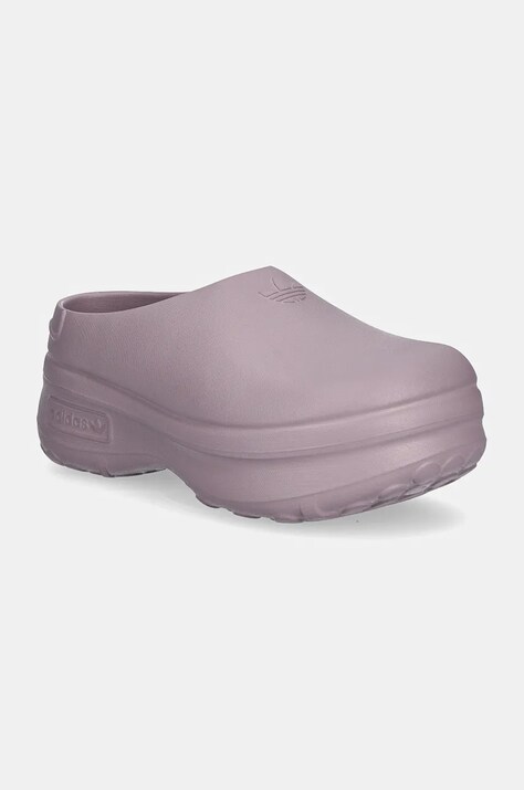 Шльопанці adidas Originals Adifom Stan Mule W жіночі колір фіолетовий на платформі IF6972