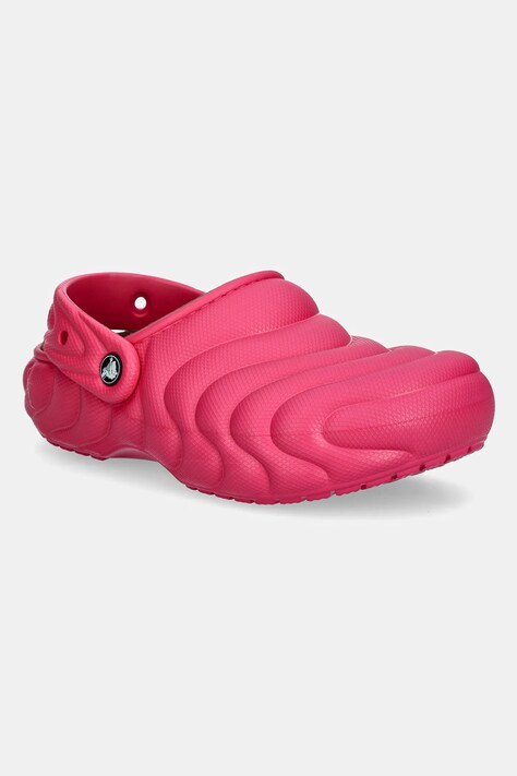 Pantofle Crocs Classic Lined Overpuff Clog růžová barva, 210059