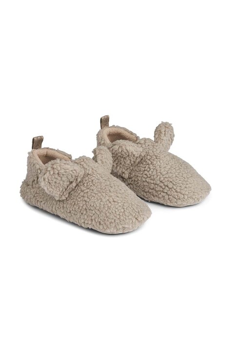 Дитячі тапочки Liewood Maui Pile Slipper колір бежевий LW19239