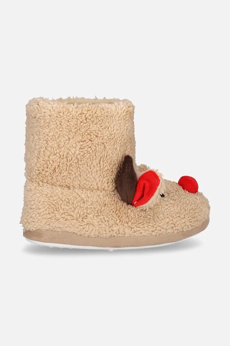 Детские тапки Coccodrillo цвет бежевый SHOES UNISEX