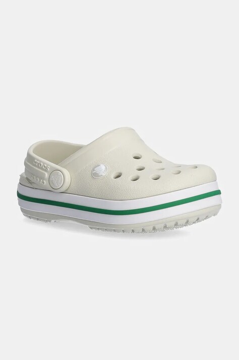Дитячі шльопанці Crocs CROCBAND CLOG колір бежевий 207005