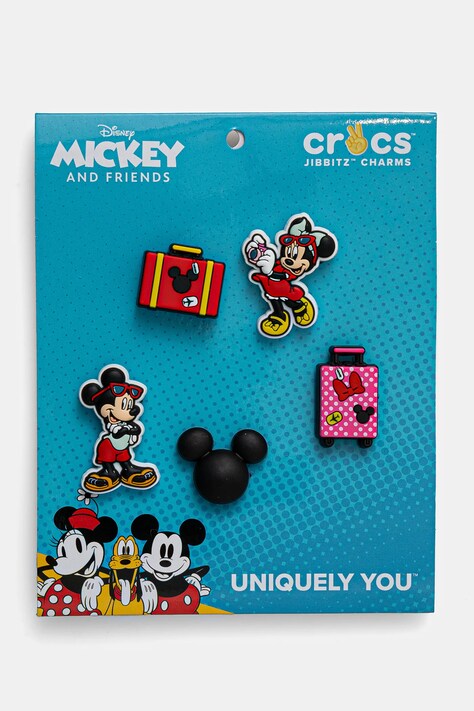 Crocs butoane incaltaminte pentru copii Mickey Vacation 5 Pack 5-pack culoarea negru, 10013564
