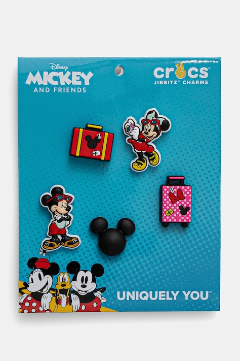 Crocs butoane incaltaminte pentru copii Mickey Vacation 5 Pack 5-pack culoarea negru, 10013564