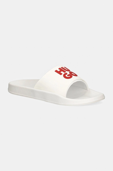 HUGO ciabatte slide Nil uomo colore bianco 50497864