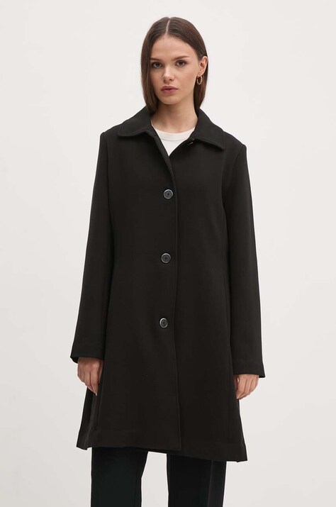 Lauren Ralph Lauren palton femei, culoarea negru, de tranzitie, 297951273