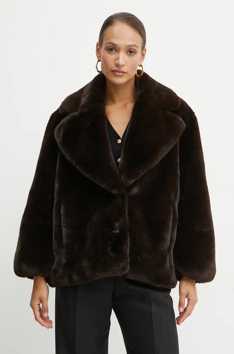 Пальто Pinko женское цвет коричневый переходное oversize 104321 A1ZO
