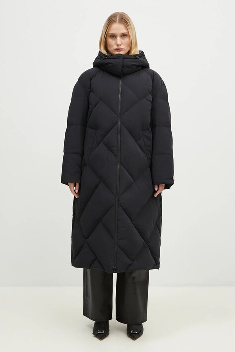 Kenzo down jacket Long Down Jacket women's black color FE62OU1229NH.99