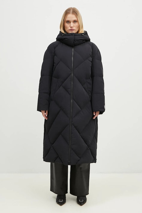 Μπουφάν με επένδυση από πούπουλα Kenzo Long Down Jacket χρώμα: μαύρο, FE62OU1229NH.99