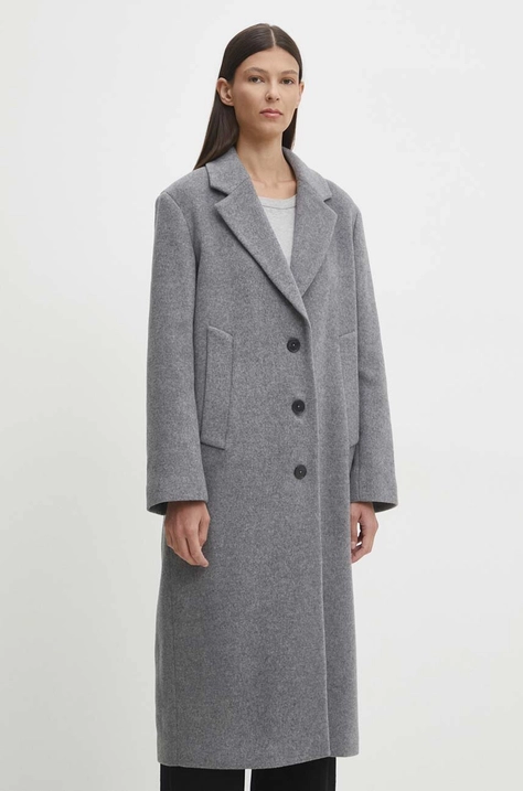 Marc O'Polo cappotto in lana colore grigio  408029971269