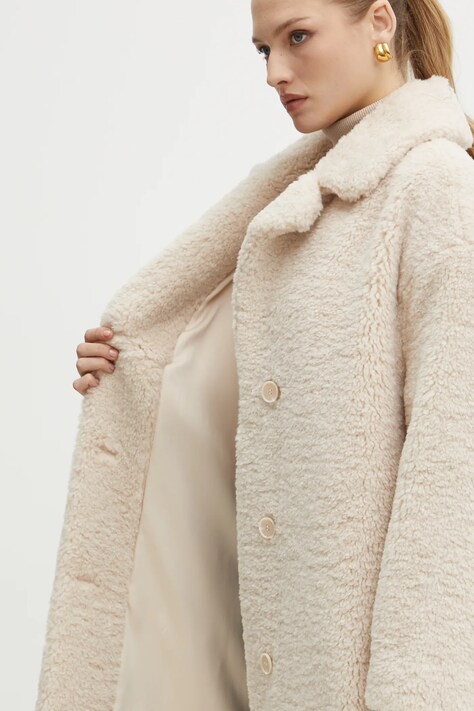 Пальто Guess ALINA — AW24-KPD0AL, бежевий — фото 7