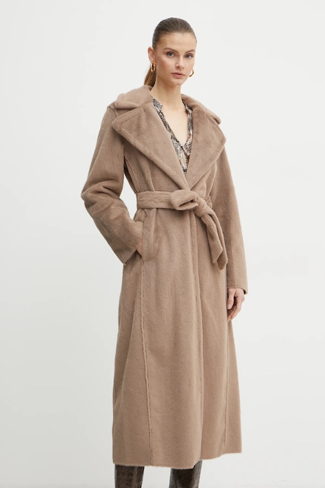 Пальто Guess ADA женское цвет коричневый переходное W4BL02 WGHM0