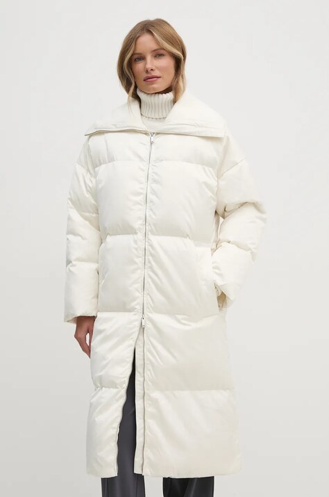 Calvin Klein geaca de puf femei, culoarea bej, de iarna, K20K207721