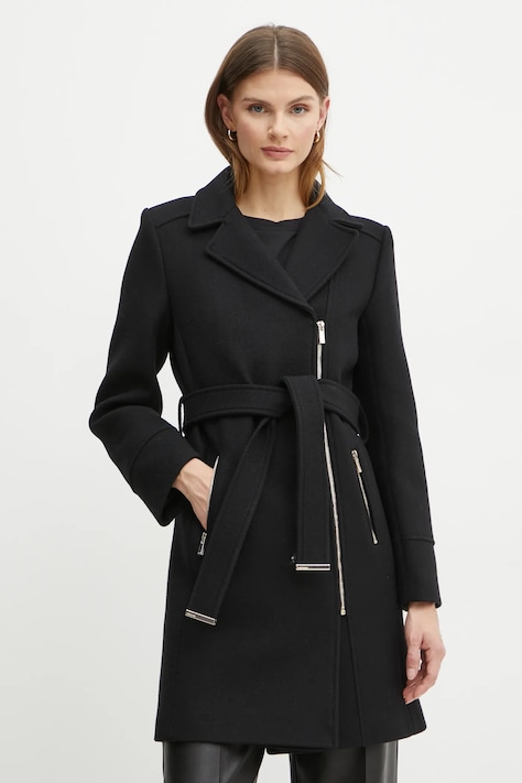 Morgan cappotto in lana GELICE colore nero GELICE