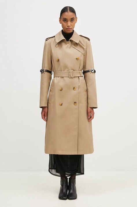 Coperni trenci Hybrid Trench femei, culoarea bej, de tranzitie, COPM21836