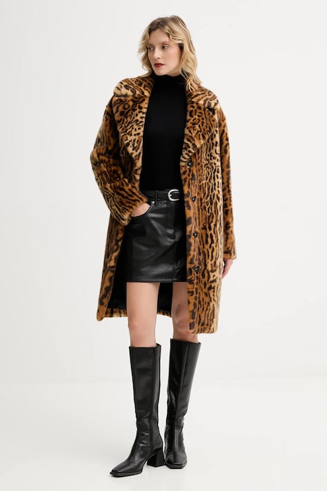 Пальто Stand Studio Camille Cocoon Coat цвет коричневый демисезонное oversize 61137-9070