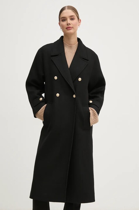 La Petite Française cappotto in lana PFMARITIME colore nero  PFMARITIME